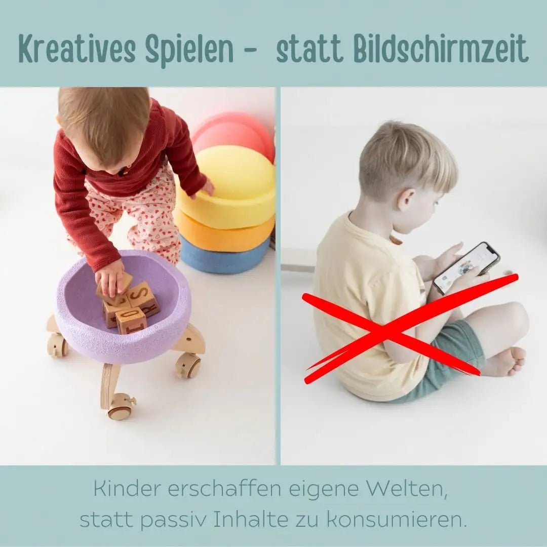 STAPELWELT Rollhocker 2.0 aus Holz - wunderwunsch