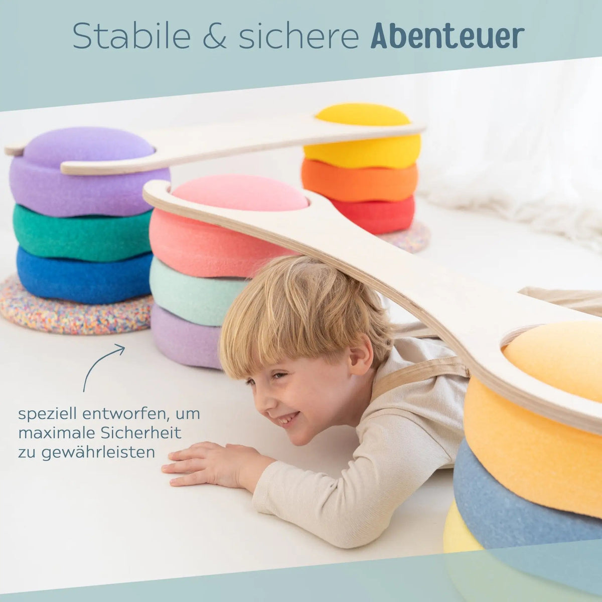 STAPELWELT Abenteuerbrücke aus Holz - Affirmationen - wunderwunsch
