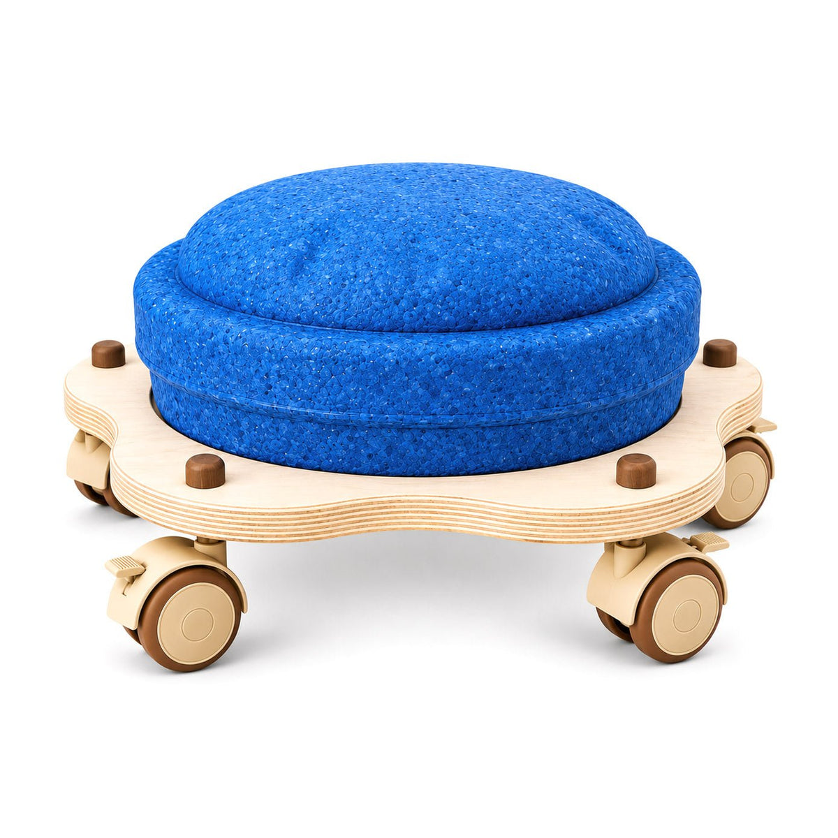 STAPELWELT Blumenroller aus Holz mit 5 Rollen - wunderwunsch