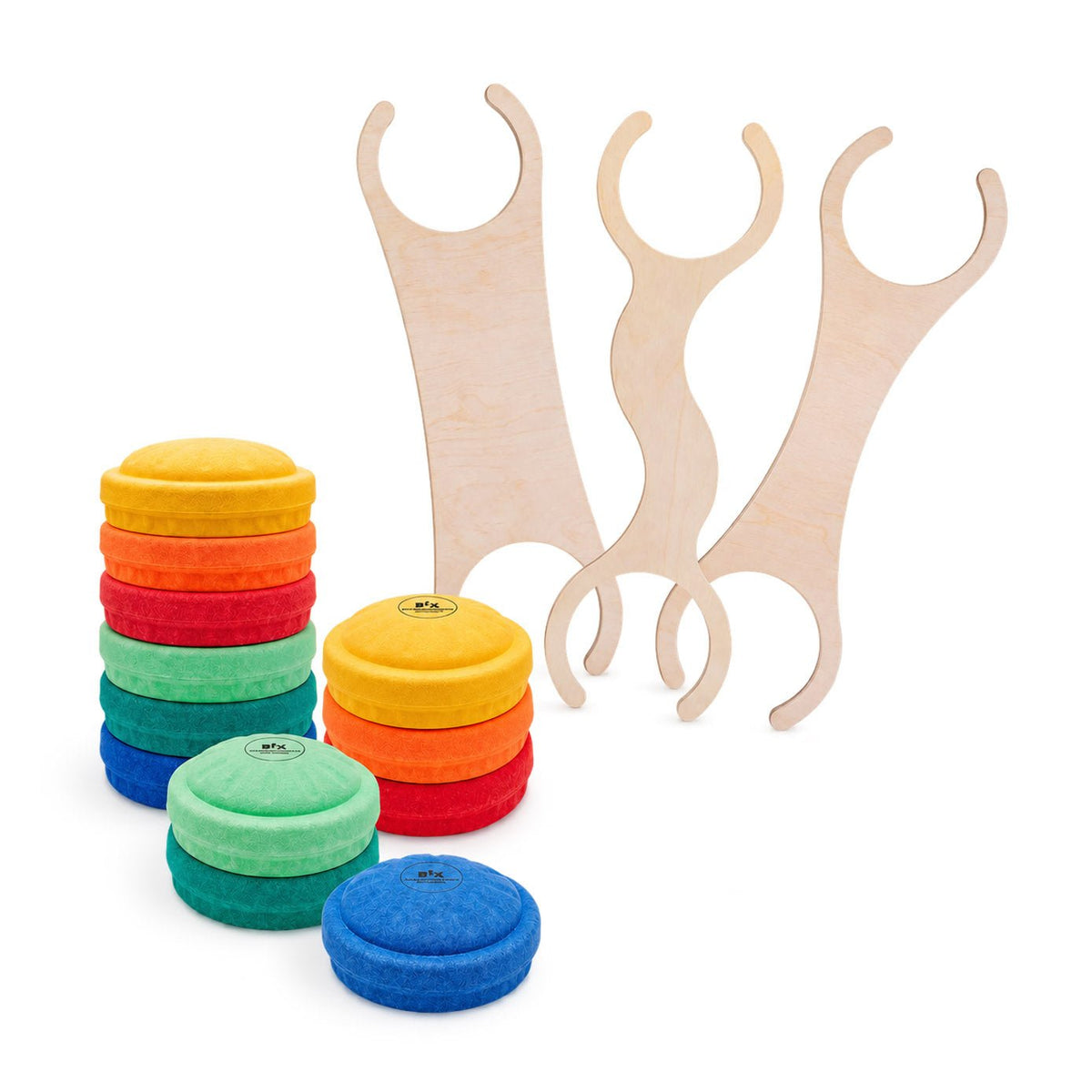 Stapelwelt-Bundle: Abenteuerbrücke + MyFunStone Spielsteine - wunderwunsch