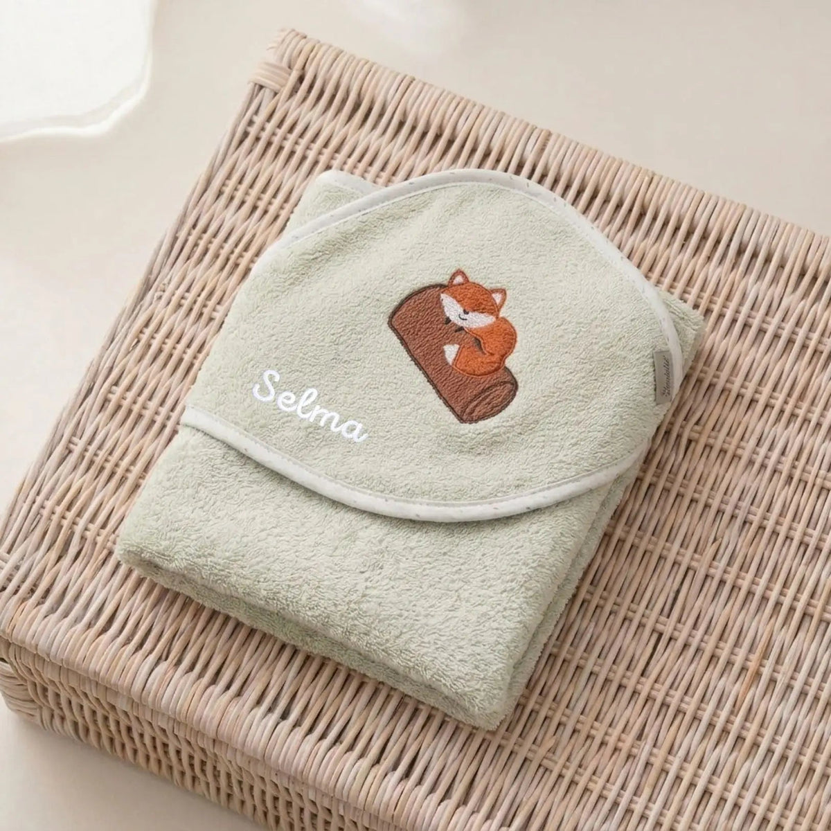 STERNTALER Kapuzenhandtuch Frottee personalisiert - Tier Baby - wunderwunsch