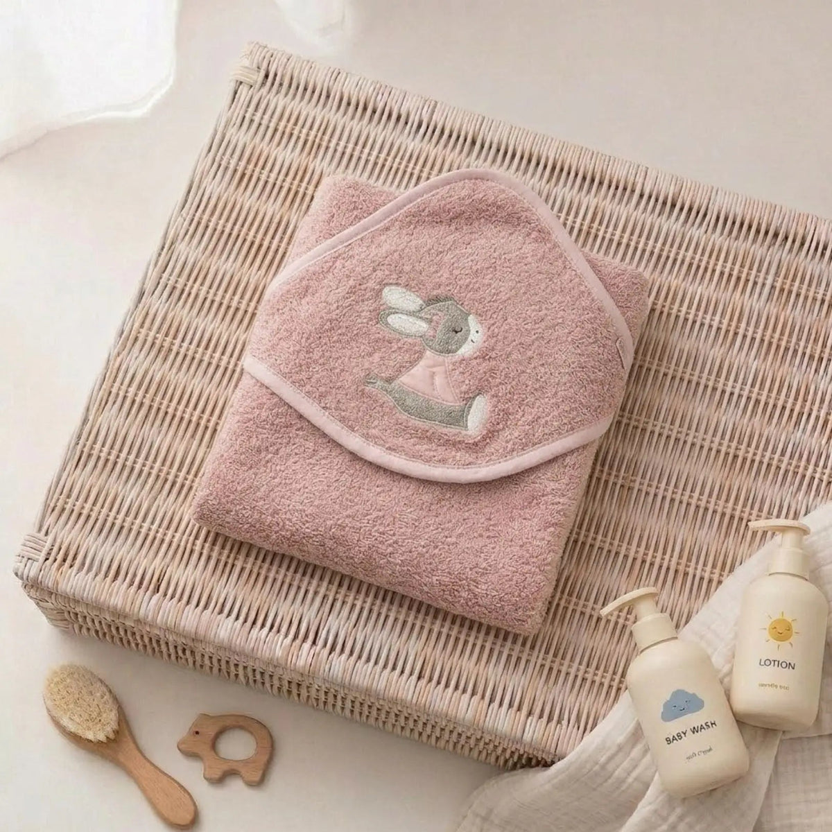STERNTALER Kapuzenhandtuch Frottee personalisiert - Tier Baby - wunderwunsch