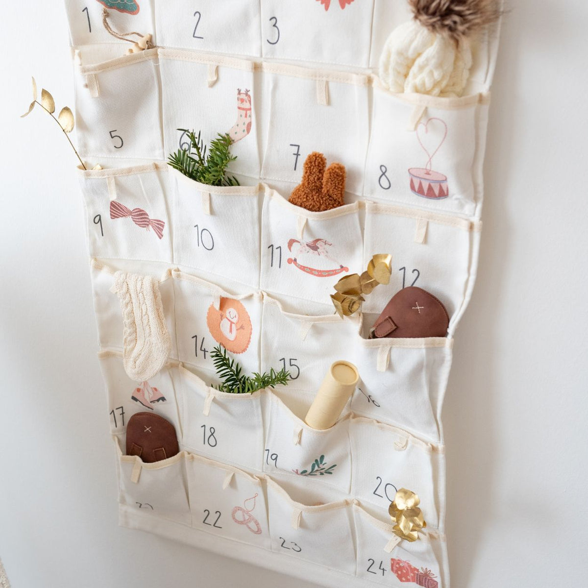Stoff Adventskalender Mädchen personalisiert - wunderwunsch