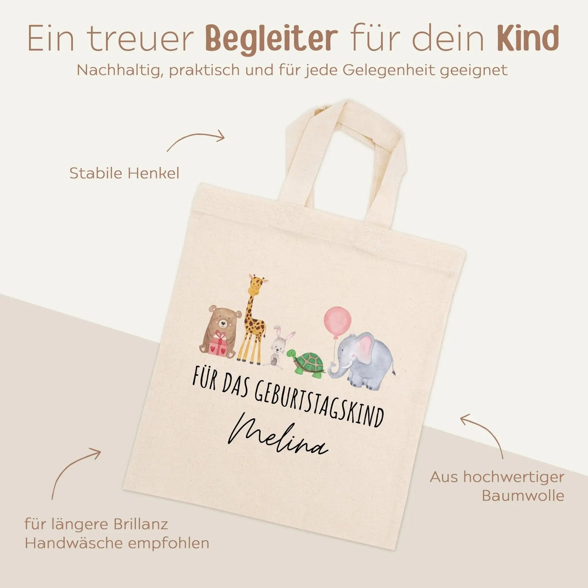 Stoffbeutel "Geburtstagskind" personalisiert - wunderwunsch
