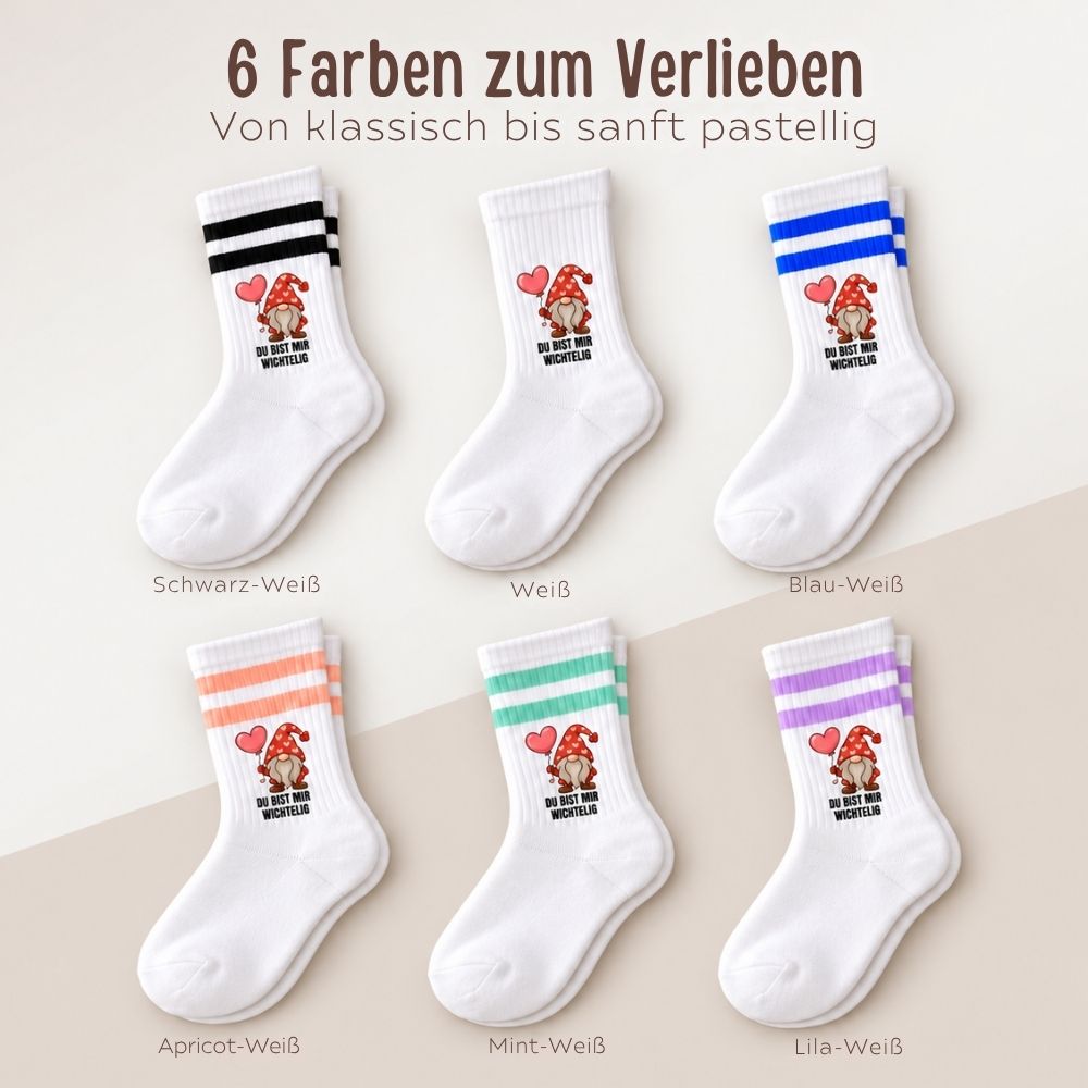 Tennissocken - Du bist mir wichtelig - wunderwunsch