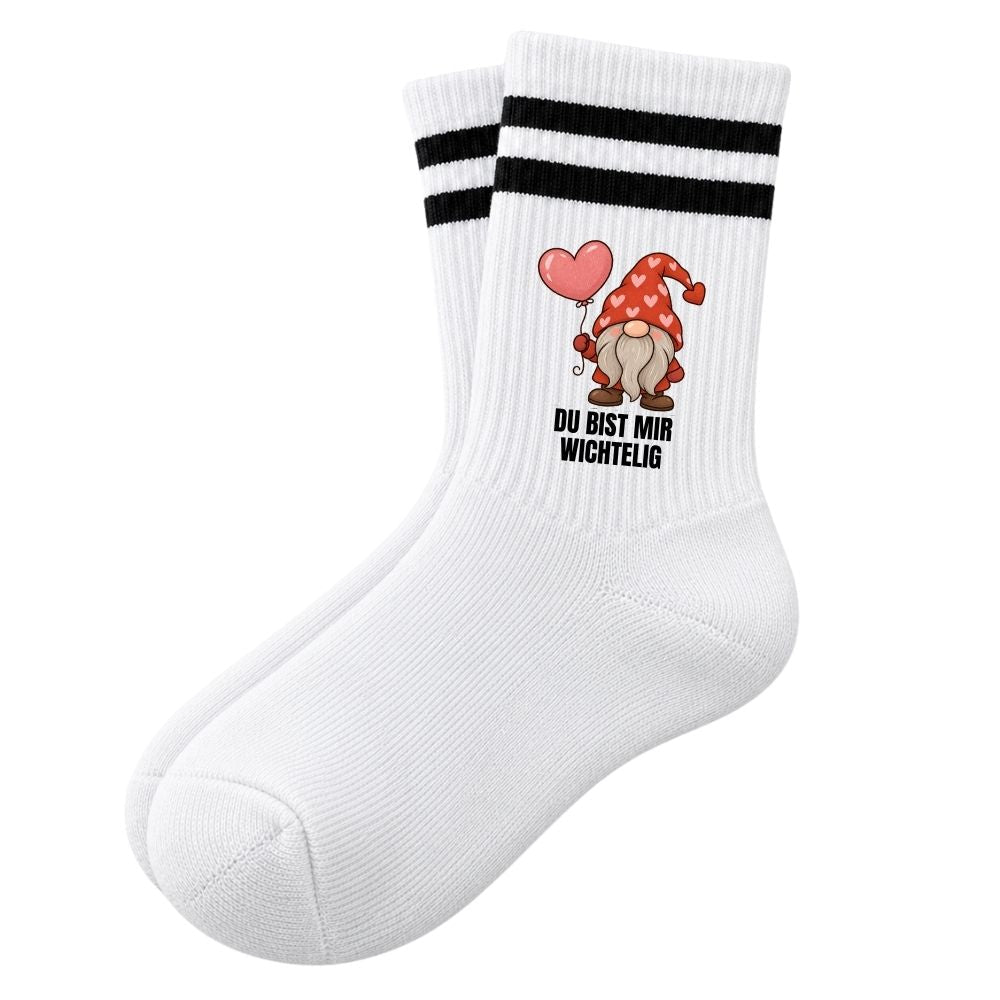 Tennissocken - Du bist mir wichtelig - wunderwunsch