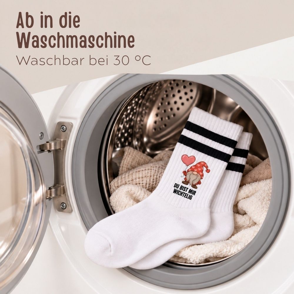 Tennissocken - Du bist mir wichtelig - wunderwunsch