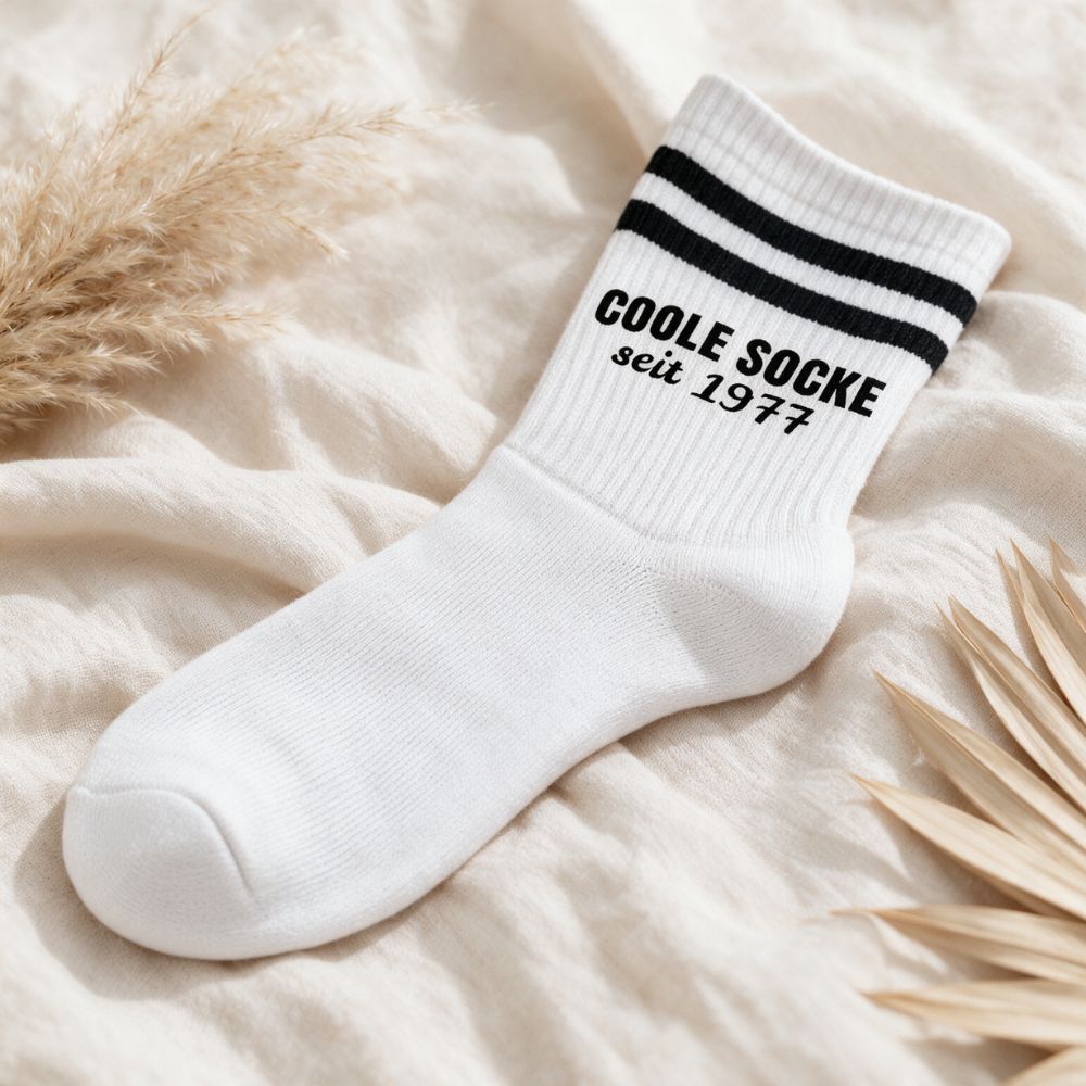 Tennissocken personalisiert - Coole Socke seit - wunderwunsch