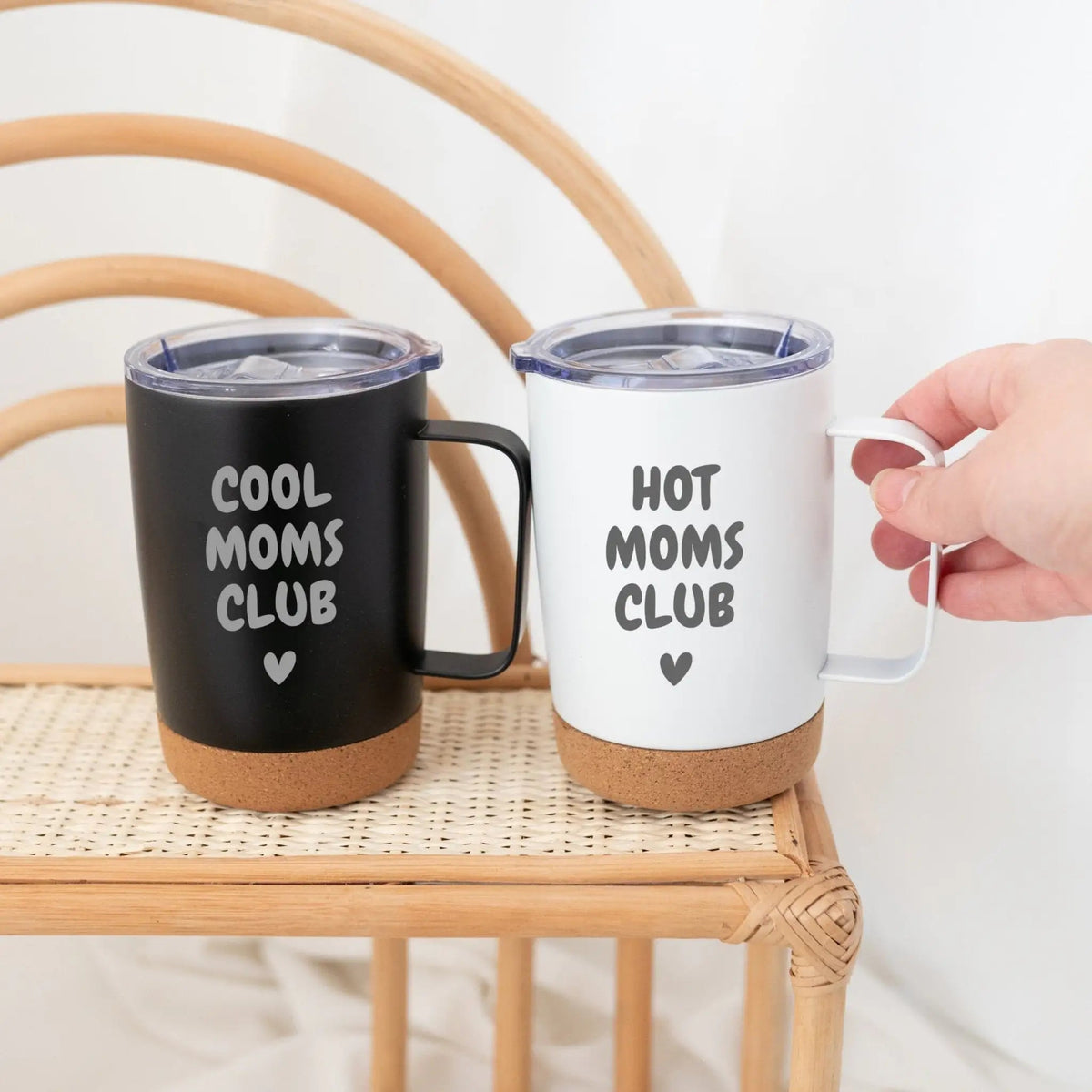Thermobecher mit Kork - Moms Club - wunderwunsch