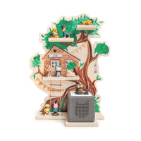 Toniebox Regal Holz - Baumhaus Aquarell