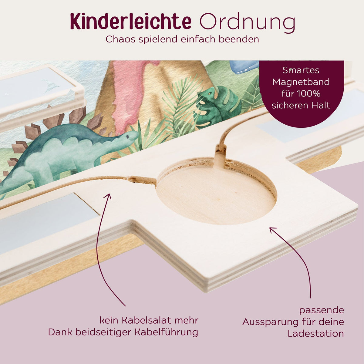 Toniebox Regal Holz - Dinos - wunderwunsch
