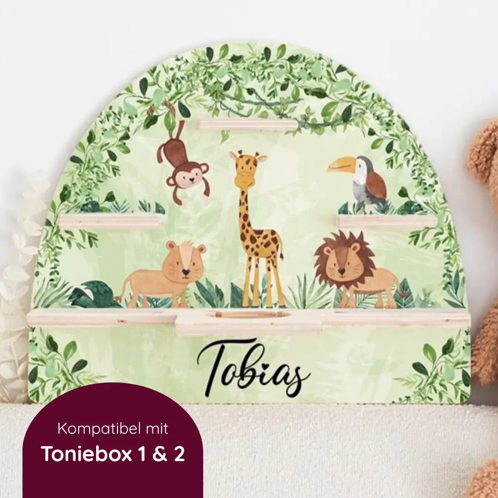 Toniebox Regal Holz - Safari - wunderwunsch