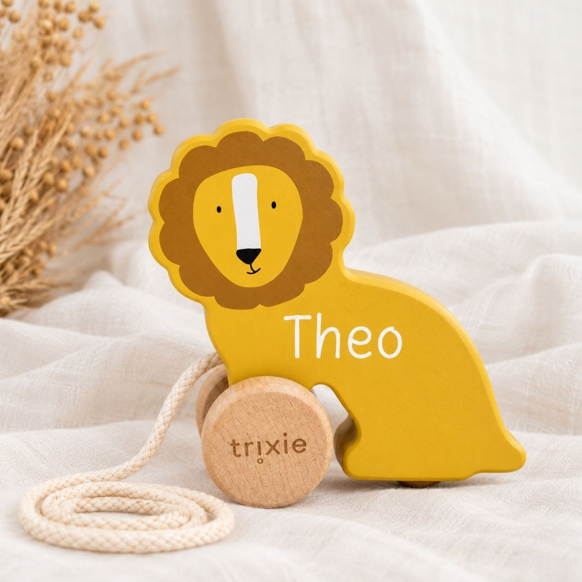 TRIXIE Kleines Nachziehtier Holz personalisiert - wunderwunsch