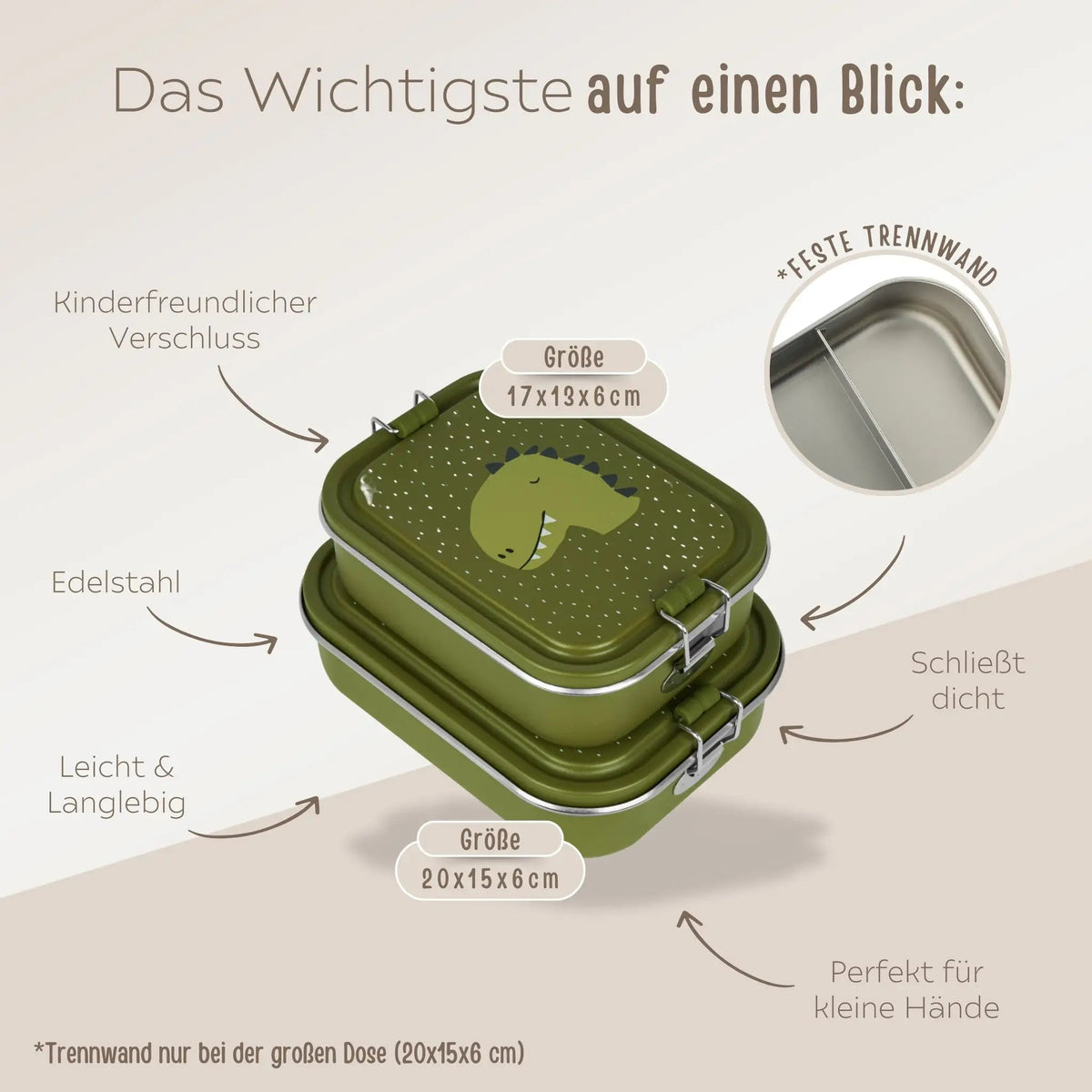 TRIXIE Lunch-Set Trinkflasche & Brotdose personalisiert - wunderwunsch