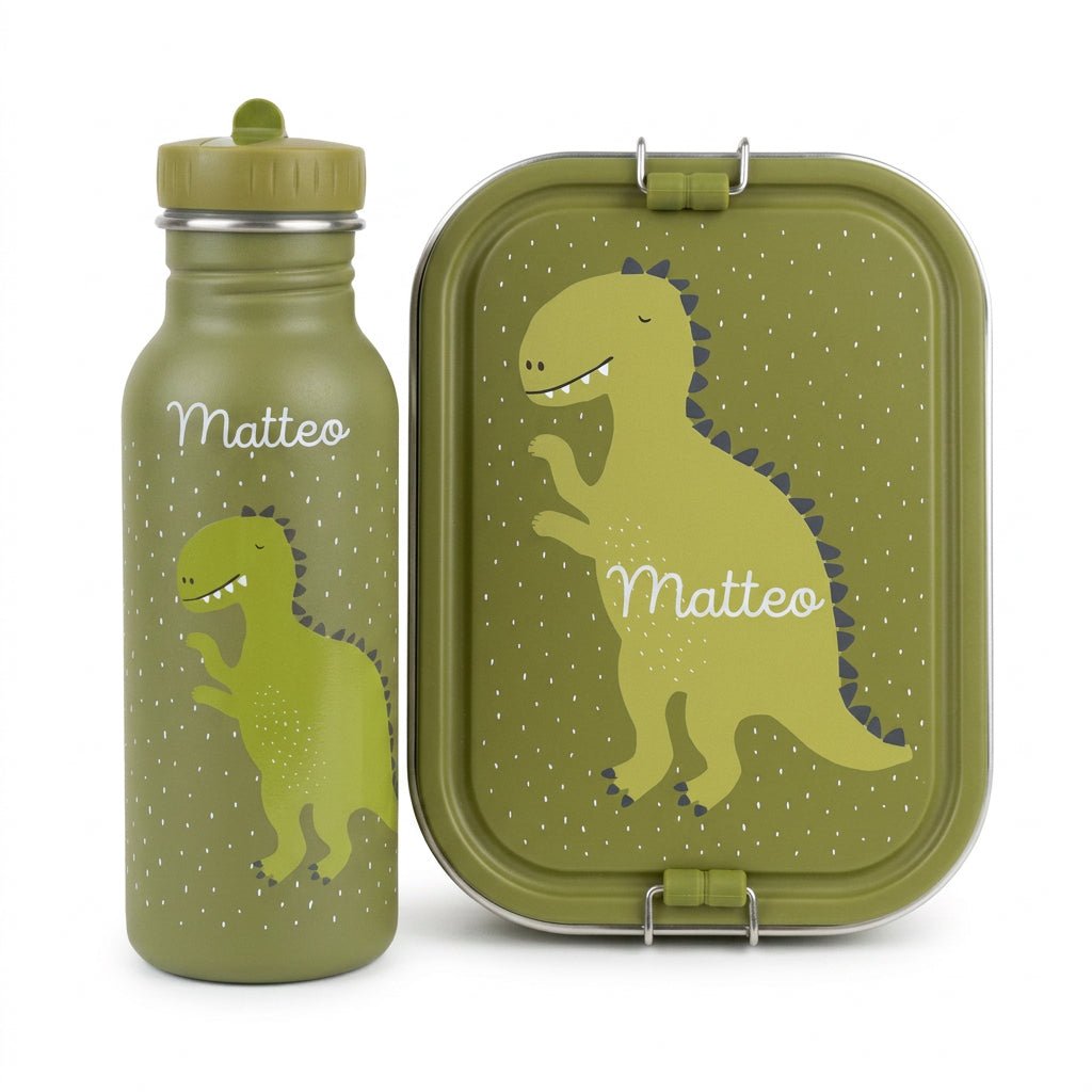 TRIXIE Lunch-Set Trinkflasche & Brotdose personalisiert - wunderwunsch