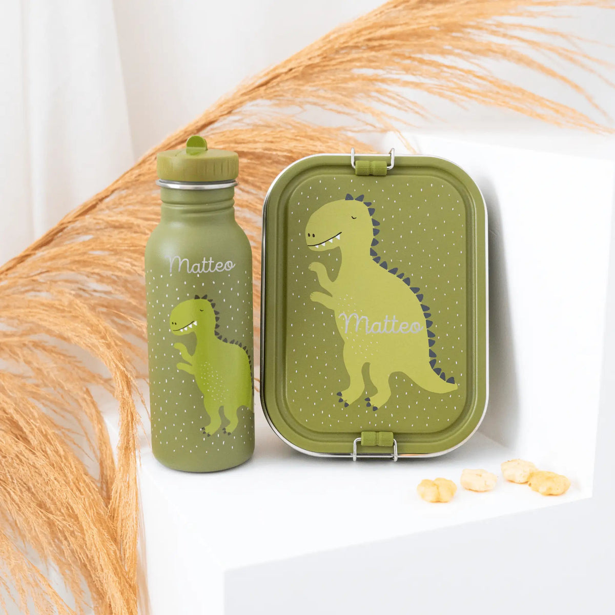 TRIXIE Lunch-Set Trinkflasche & Brotdose personalisiert - wunderwunsch