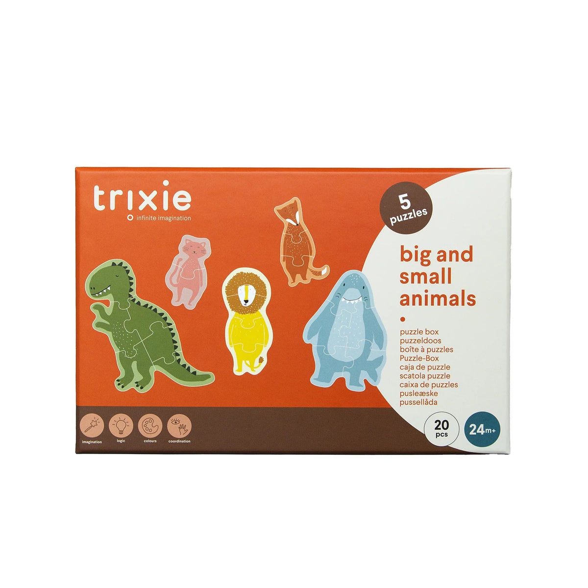 TRIXIE Puzzle - große und kleine Tiere - 5 Puzzles - wunderwunsch