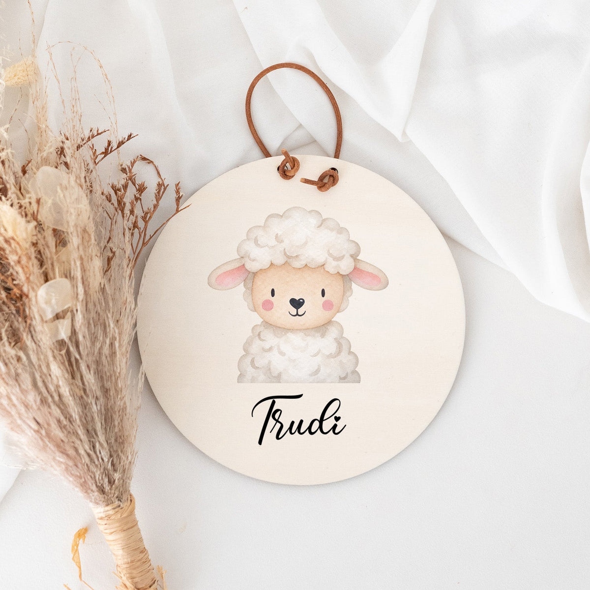 Türschild Kinderzimmer personalisiert - Tier Aquarell - wunderwunsch