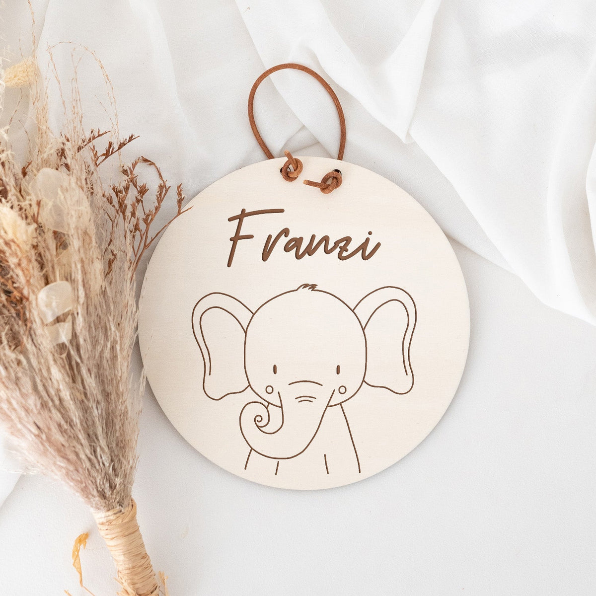 Türschild Kinderzimmer personalisiert - Tier Gravur - wunderwunsch