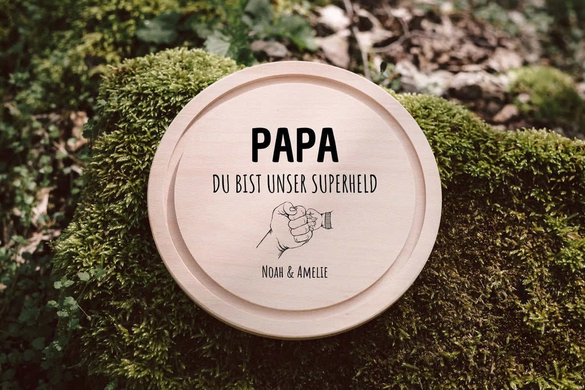 Vatertag Geschenkset - Papa du bist UNSER Superheld - wunderwunsch