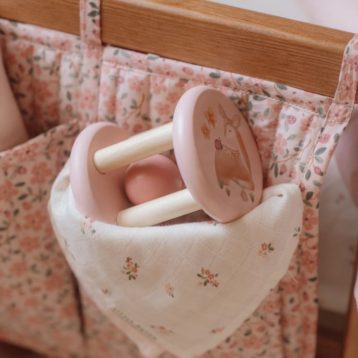 LITTLE DUTCH Rasselroller - Fairy Garden rosa - wunderwunsch
