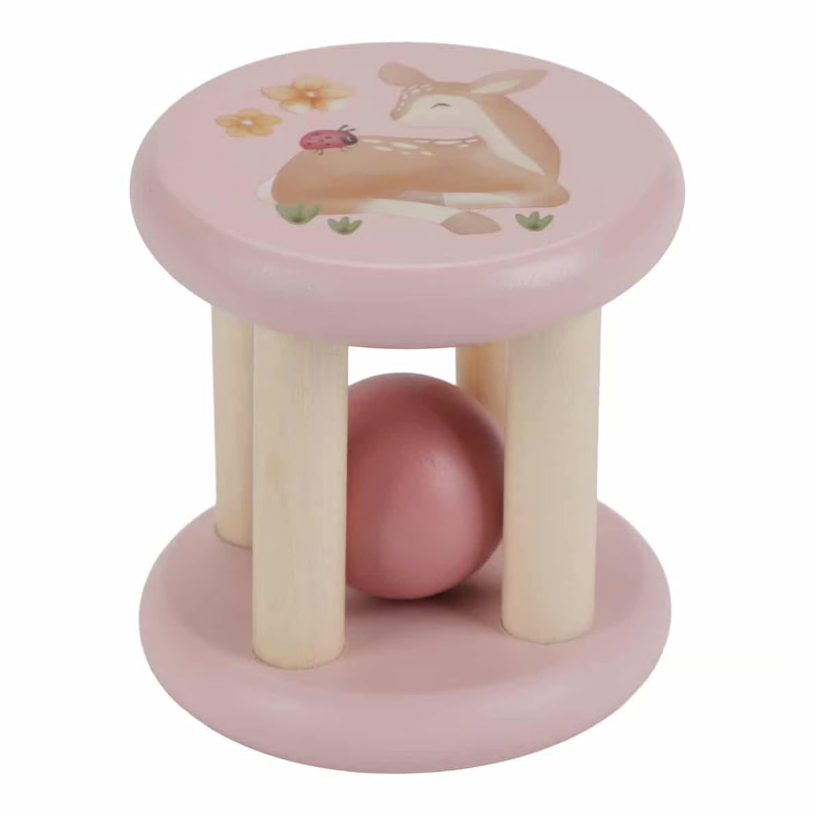 LITTLE DUTCH Rasselroller - Fairy Garden rosa - wunderwunsch