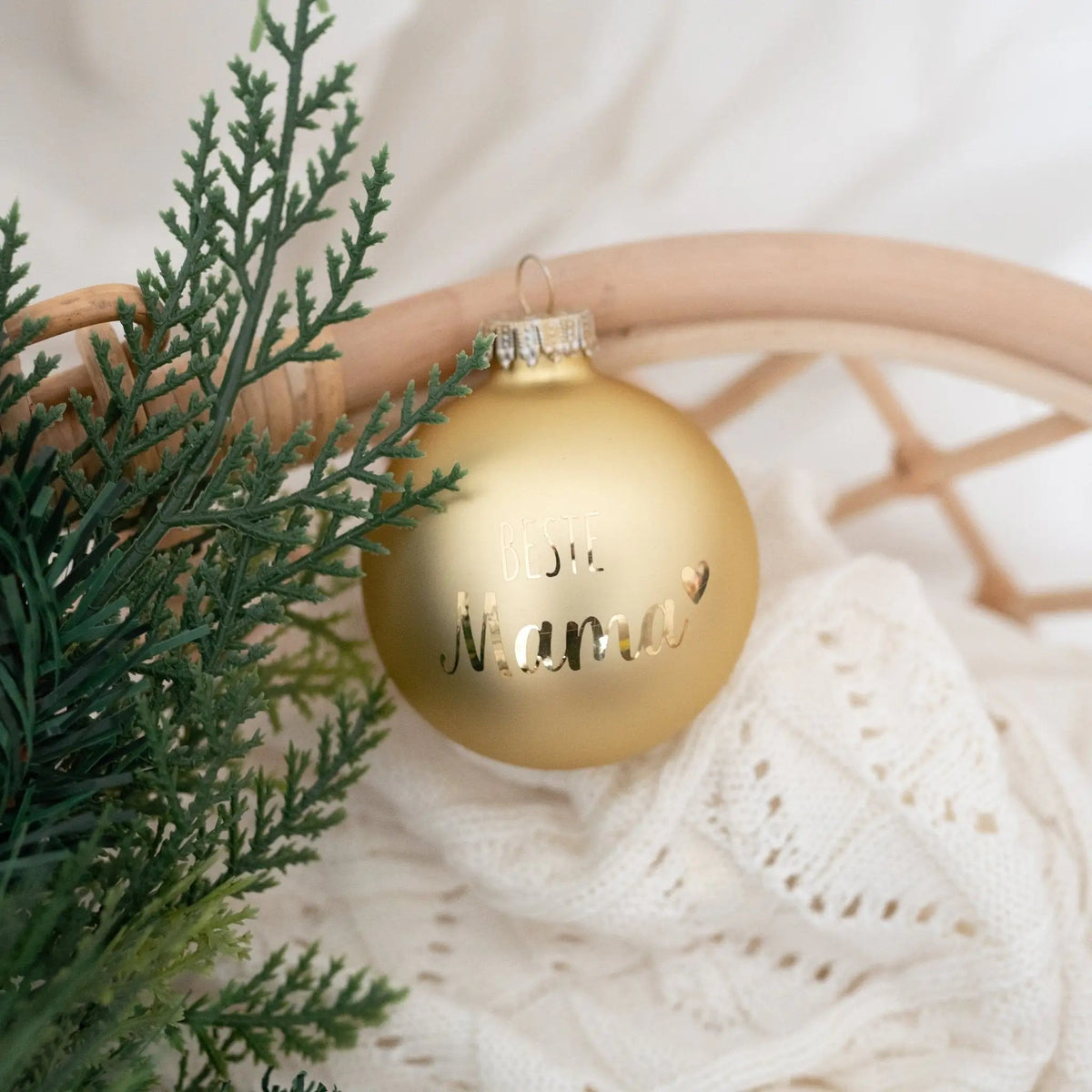 Weihnachtskugel "Beste/r..." matt - wunderwunsch