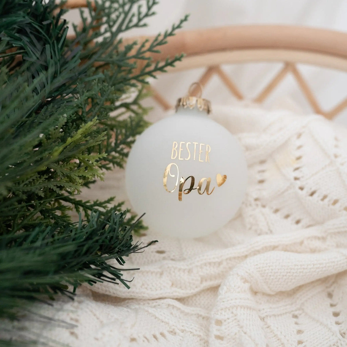 Weihnachtskugel "Beste/r..." matt - wunderwunsch