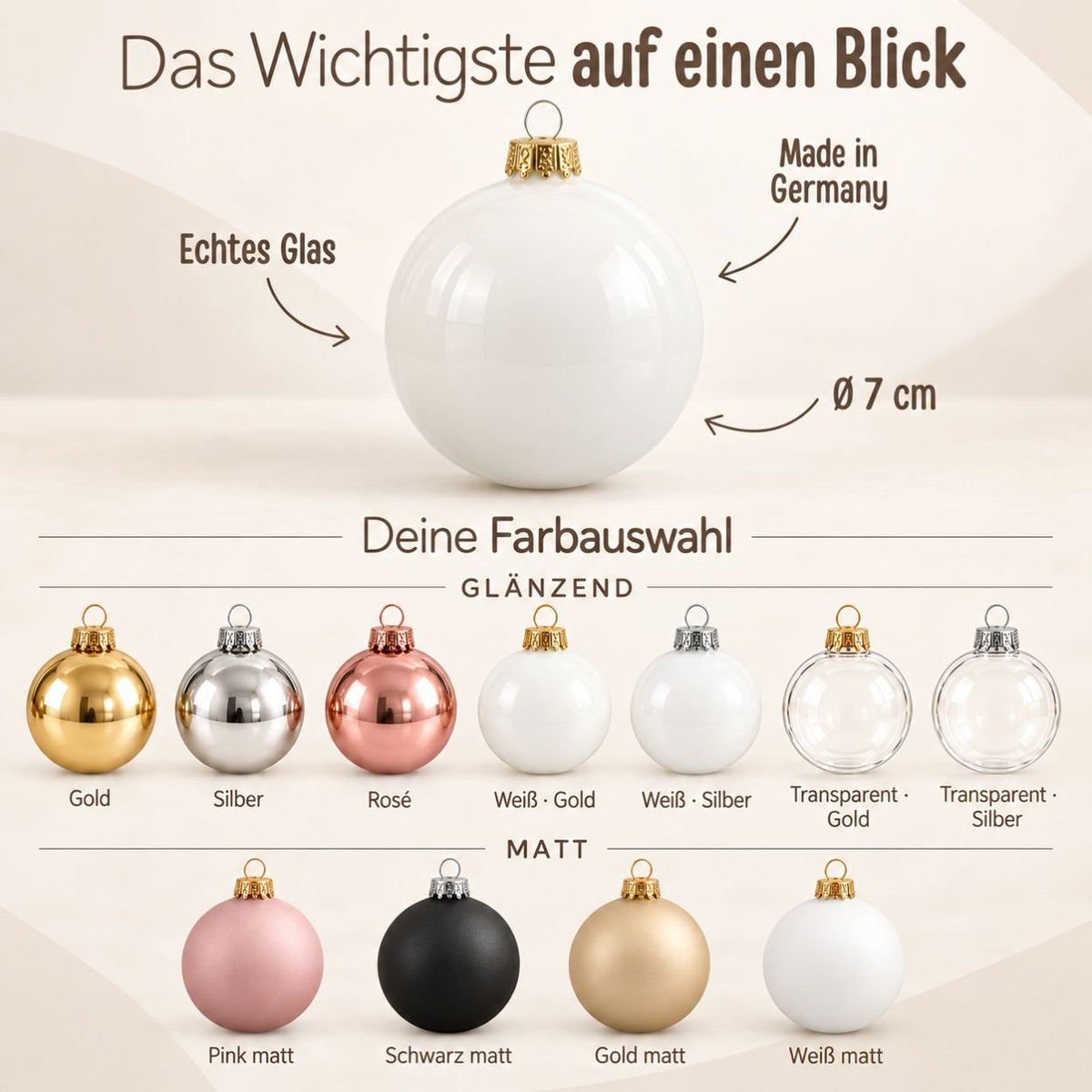 Weihnachtskugel - Name - wunderwunsch