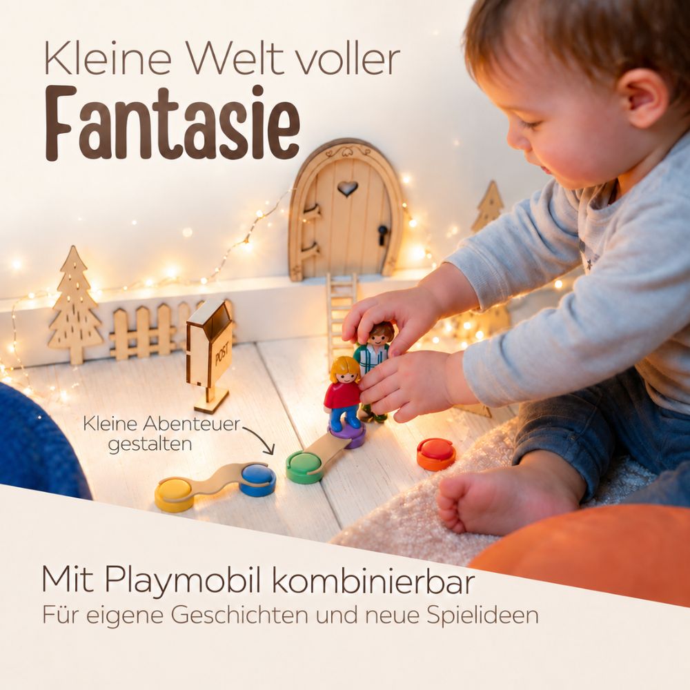 Wichtelzubehör – Mini-Spielsteine & Abenteuerbrücken - wunderwunsch