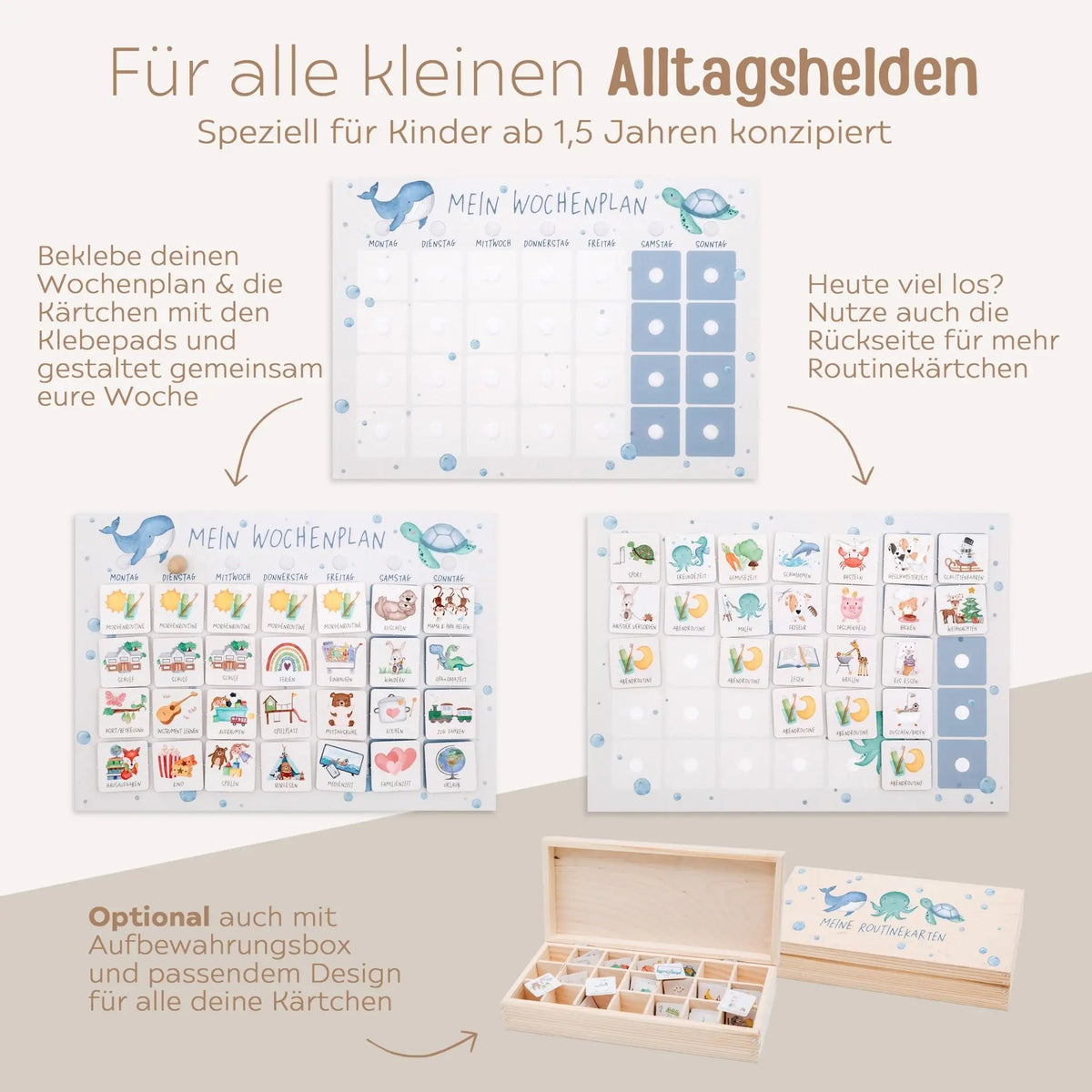 Wochenplan "Meerestiere" - wunderwunsch