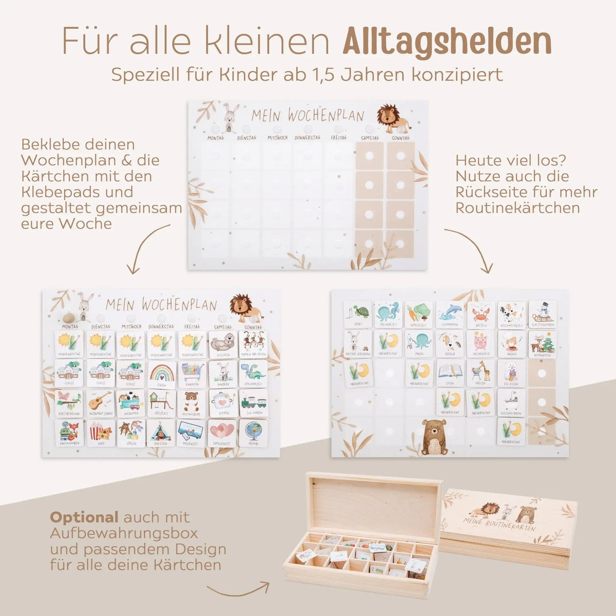 Wochenplan "Tiere Boho" - wunderwunsch