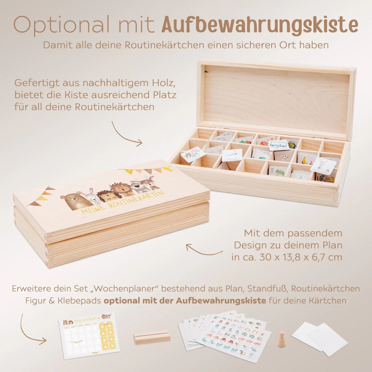 Wochenplan "Tiere Girlande" - wunderwunsch