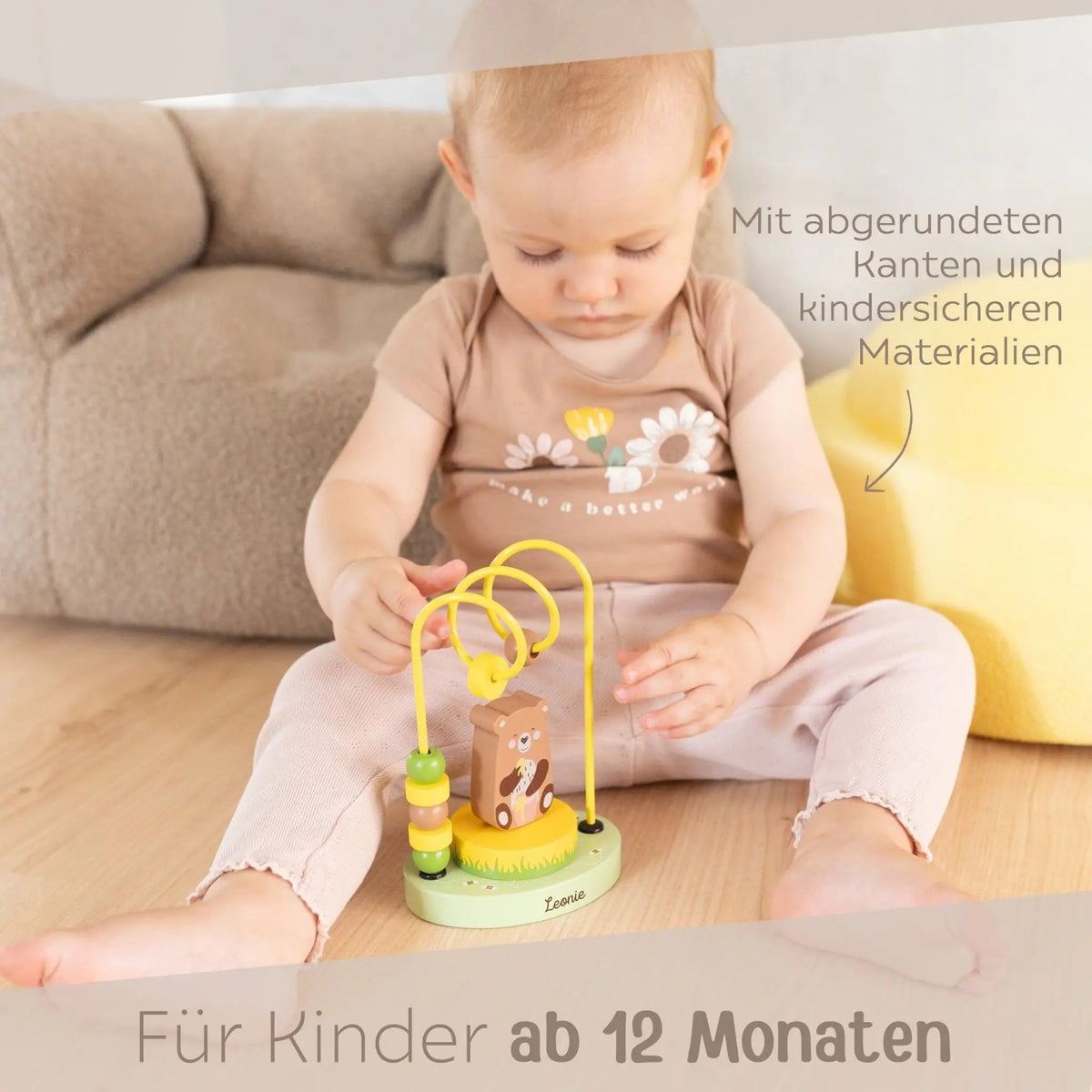 WUNDERWUNSCH Motorikschleife Tier personalisierbar - wunderwunsch