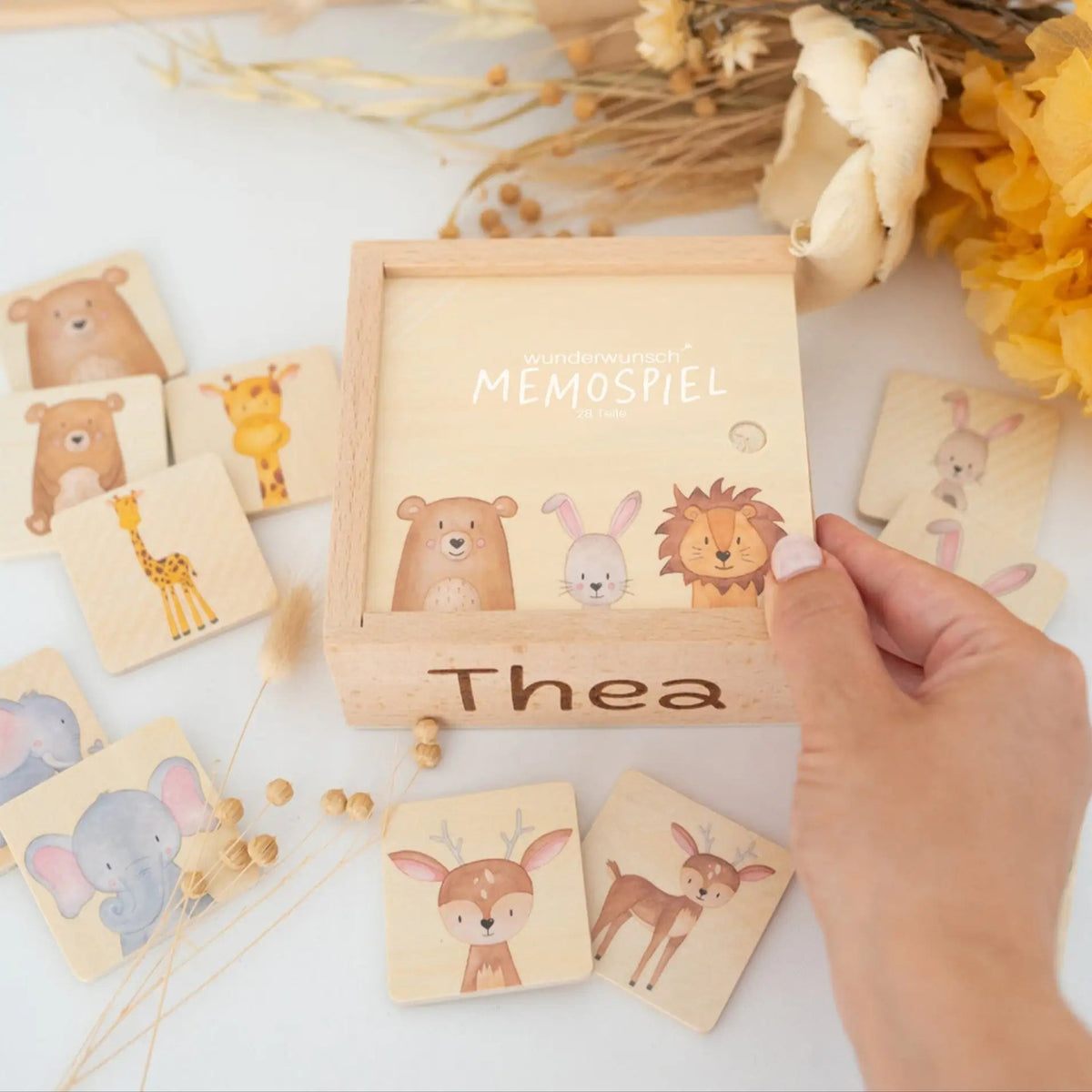 Wunderwunsch x SMALL FOOT Memo Spiel personalisiert - wunderwunsch