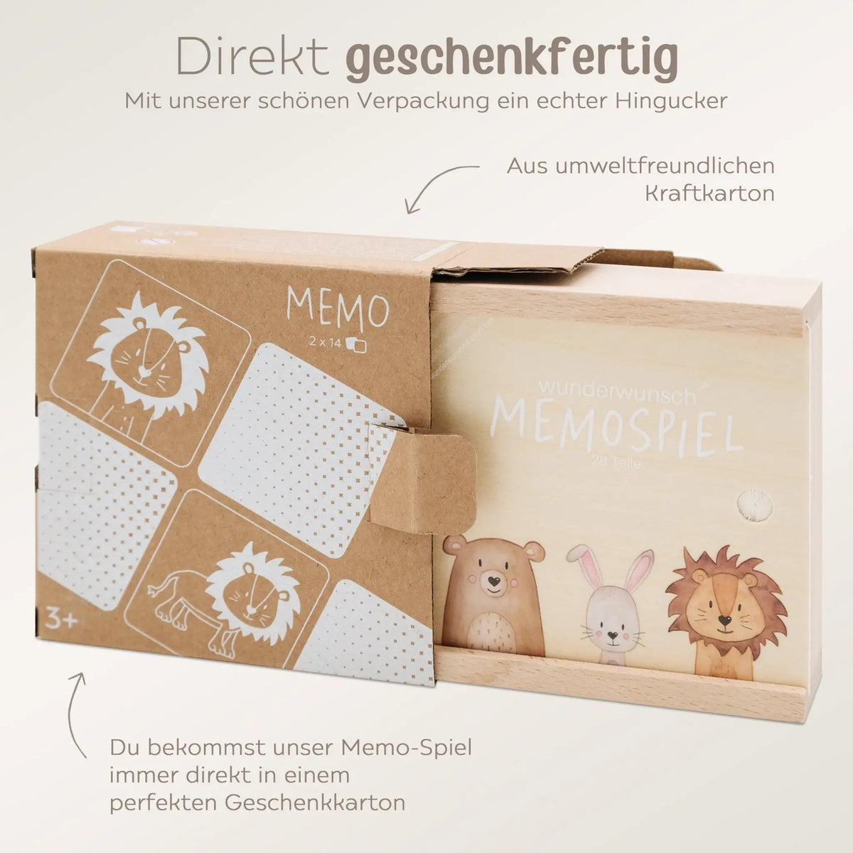 Wunderwunsch x SMALL FOOT Memo Spiel personalisiert - wunderwunsch